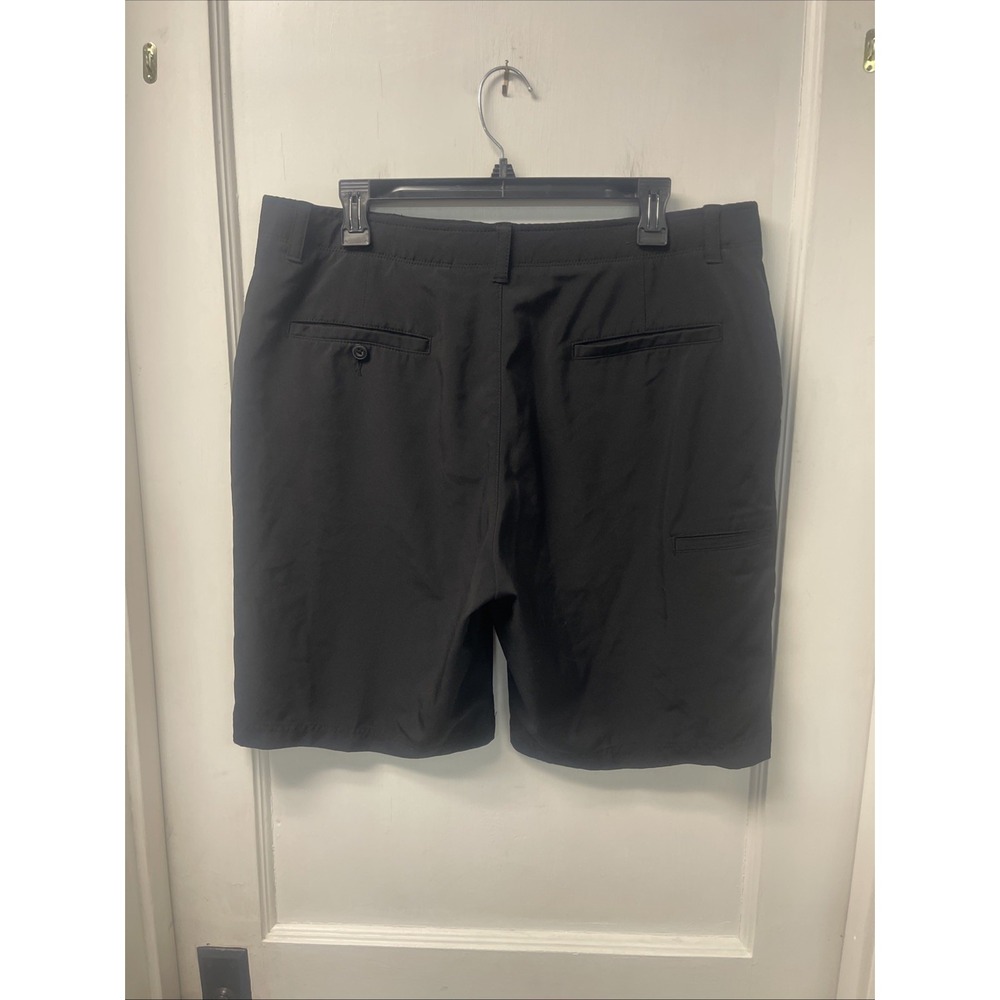PGA Tour Men's Black Performance Golf Shorts Size 36 Flat Front Athletic Shorts - Picture 6 of 7